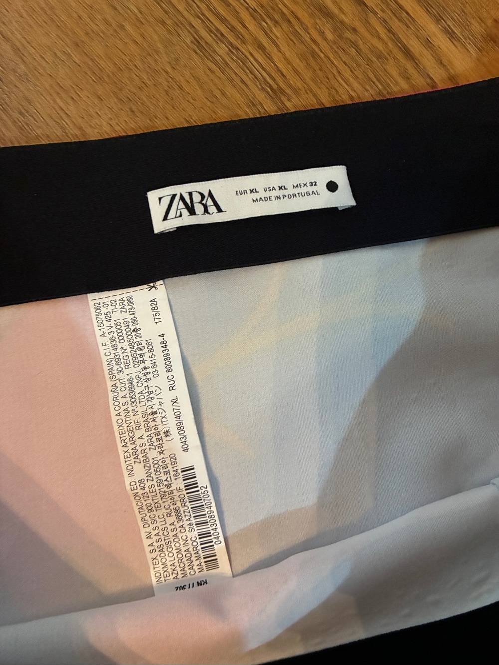 Zara Pink, Blue & Black Printed Mini Skirt - Picture 3 of 7